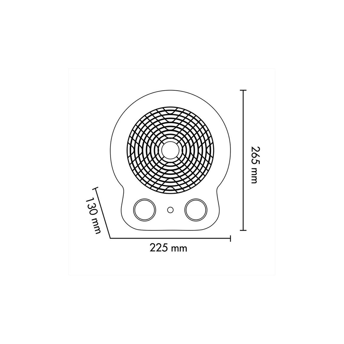 ARGO DORI ICE TERMOVENTILATORE BIANCO MATT