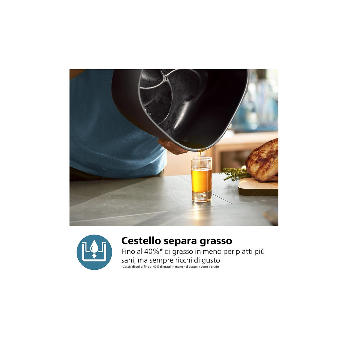 PHILIPS AIRFRYER SERIE 3000 FRIGGITRICE AD ARIA 7.2LT - NA342/00