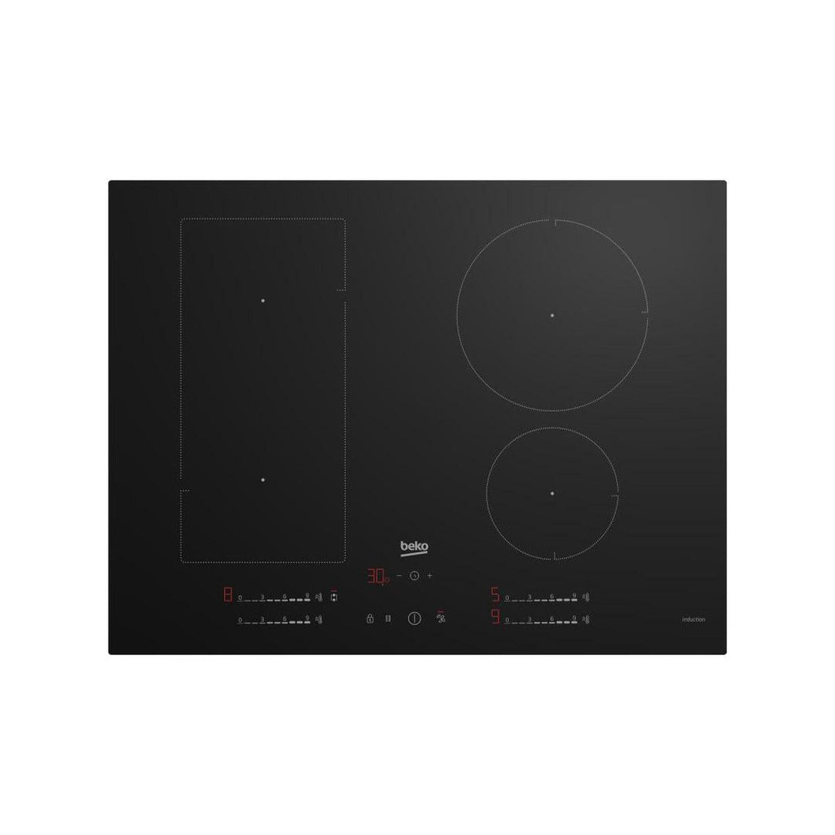 BEKO HII74700UF PIANO COTTURA A INDUZIONE 70CM 4 ZONE COTTURA NERO