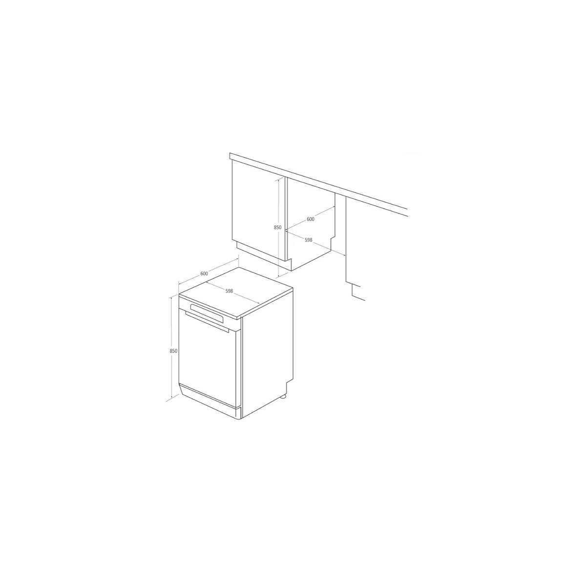 CANDY CF 3C7L0W LAVASTOVIGLIE A LIBERA INSTALLAZIONE 13 COPERTI WIFI CLASSE C BIANCA