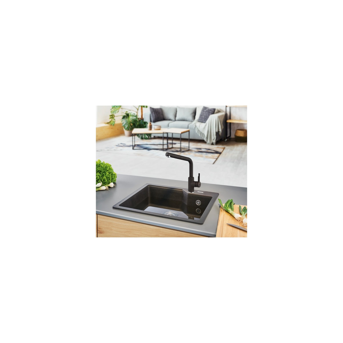 FRANKE URBAN DOCCIA 115.0595.091 MISCELATORE CON DOCCETTA ESTRAIBILE NERO