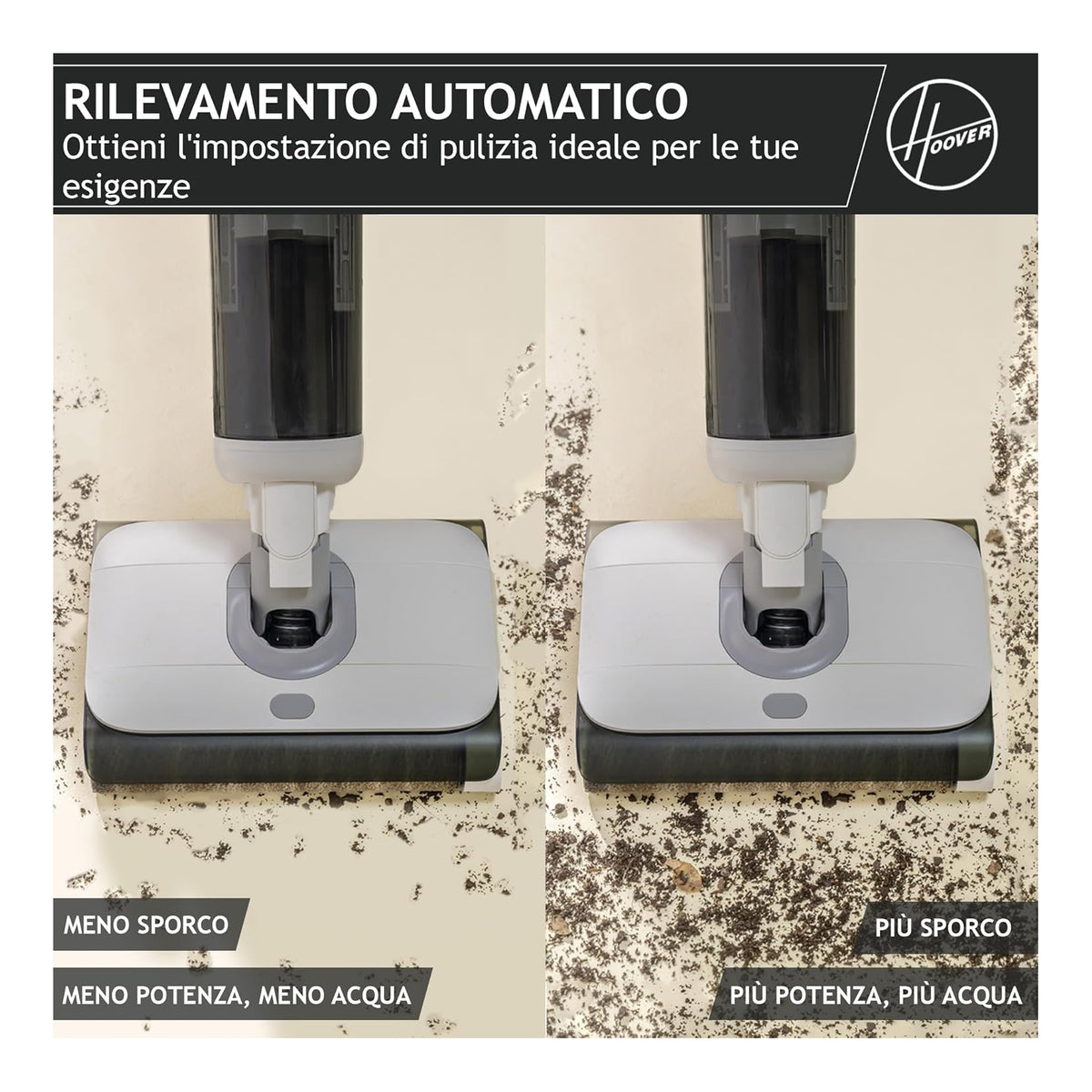 HOOVER HW500 LAVAPAVIMENTI RICARICABILE