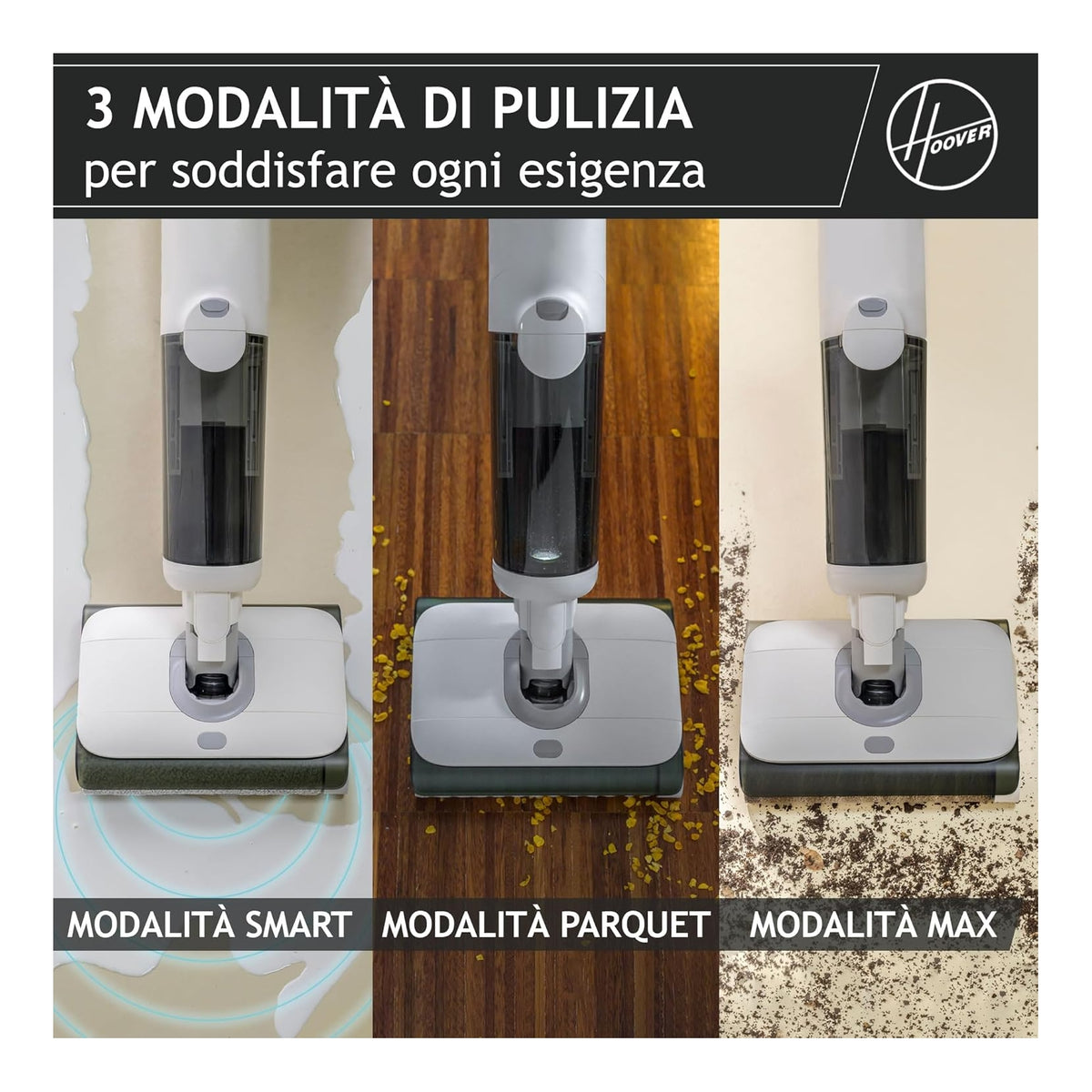 HOOVER HW500 LAVAPAVIMENTI RICARICABILE