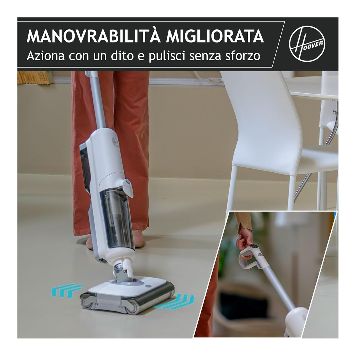 HOOVER HW500 LAVAPAVIMENTI RICARICABILE