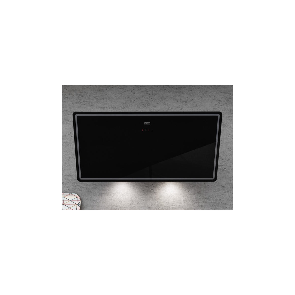 FRANKE SMART VERTICAL FPJ 915 VBK CAPPA A PARETE 90CM IN CRISTALLO NERO - 330.0573.295
