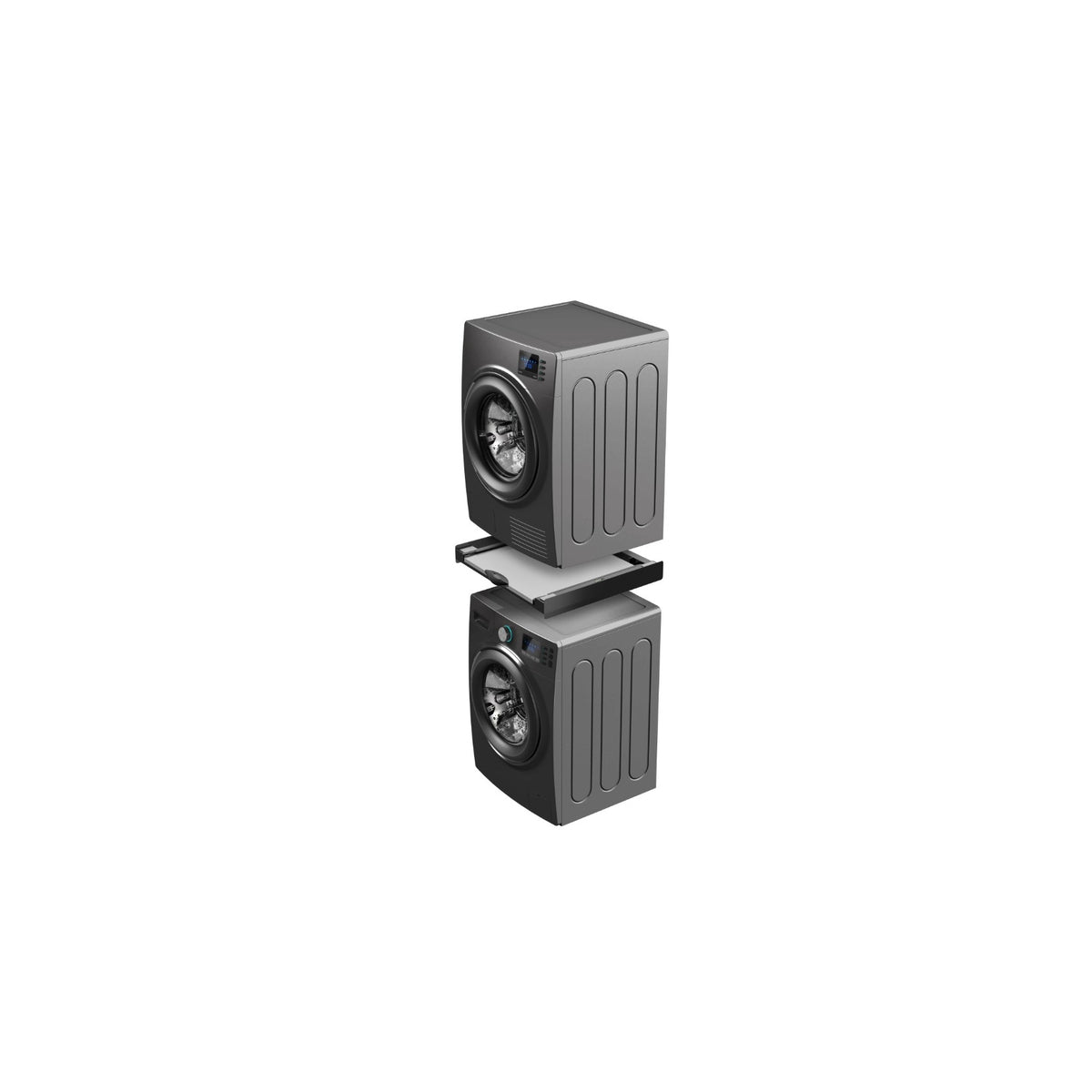 MELICONI TORRE DARK KIT DI SOVRAPPOSIZIONE UNIVERSALE PER LAVATRICE E ASCIUGATRICE COLORE NERO - 656128