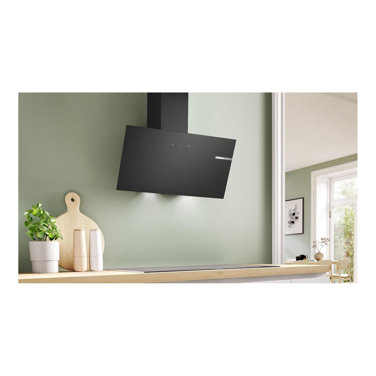 BOSCH DWK85DK60 CAPPA A PARETE ASPIRANTE 79CM IN VETRO NERO CLASSE A