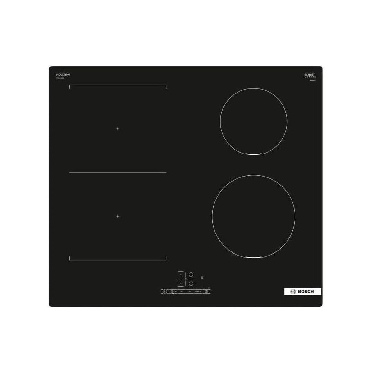 BOSCH PVS611BB6E PIANO COTTURA A INDUZIONE 60CM 4 ZONE IN VETROCERAMICA NERO