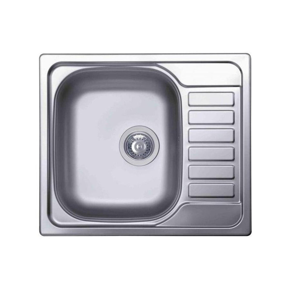 ELLECI SKY 125 LIX125SACSX LAVELLO 1 VASCA CON GOCCIOLATOIO A DESTRA 58x50 CM - INOX