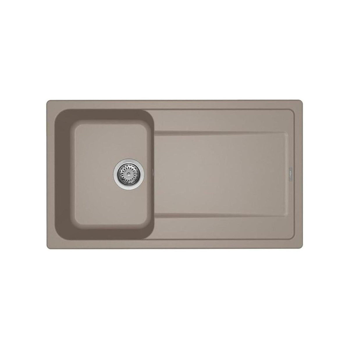 ELLECI LG240043 LAVELLO 86X50CM 1 VASCA CON GOCCIOLATOIO REVERSIBILE IN GRANITEK TORTORA
