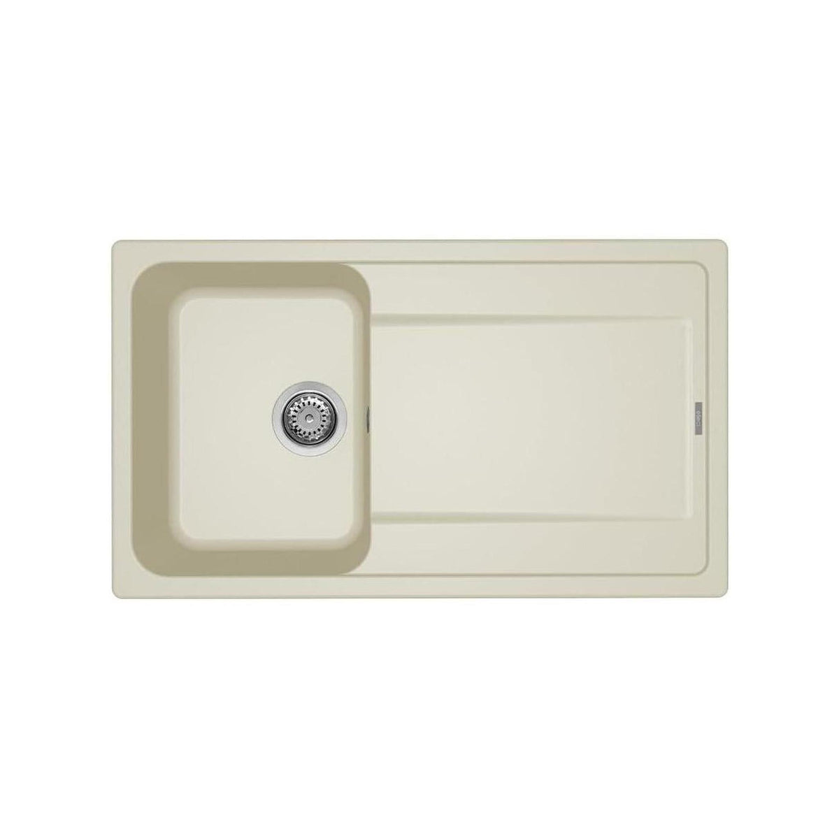 ELLECI LG240062 LAVELLO 86X50CM 1 VASCA CON GOCCIOLATOIO REVERSIBILE IN GRANITEK BIANCO ANTICO