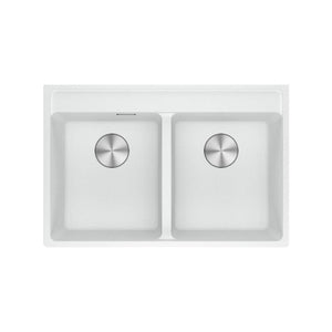 FRANKE 114.0661.678 LAVELLO 2 VASCHE 76x51 IN FRAGRANITE BIANCO