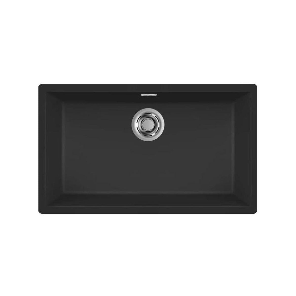 ELLECI ZEN 130 LKZ13086BKM LAVELLO MONOVASCA 76x46 CM IN KERATEK NERO