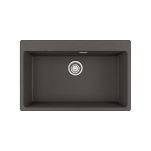 FRANKE 114.0714.175 LAVELLO MONOVASCA 78x50CM IN FRAGRANITE GRIGIO ARDESIA