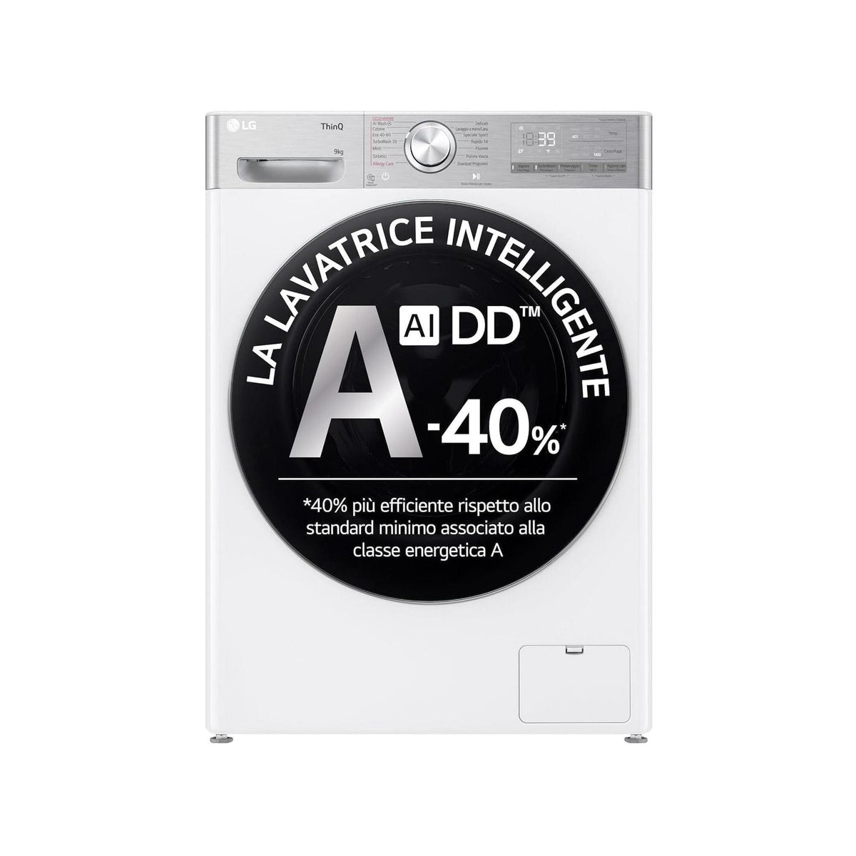 LG F4R9009TPWC LAVATRICE 9KG 1400 GIRI VAPORE AI DD WIFI MOTORE INVERTER CLASSE A