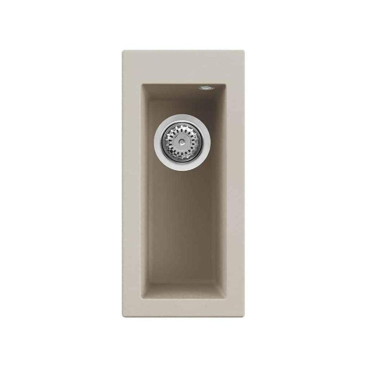 ELLECI QUADRA 50 LKQ05095 LAVELLO MONOVASCA SOTTOTOP 23x50CM IN KERATEK CHAMPAGNE