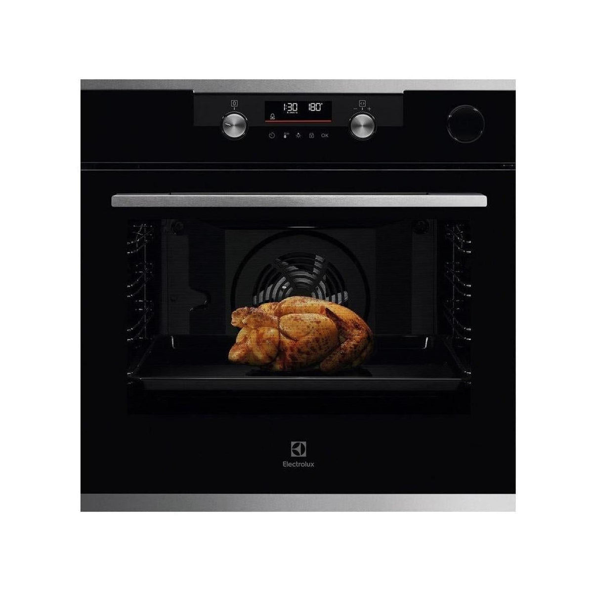 ELECTROLUX KOCDH76X FORNO ELETTRICO DA INCASSO MULTIFUNZIONE COMBINATO 60CM STEAMCRISP 72LT CLASSE F COLORE NERO - PROMO