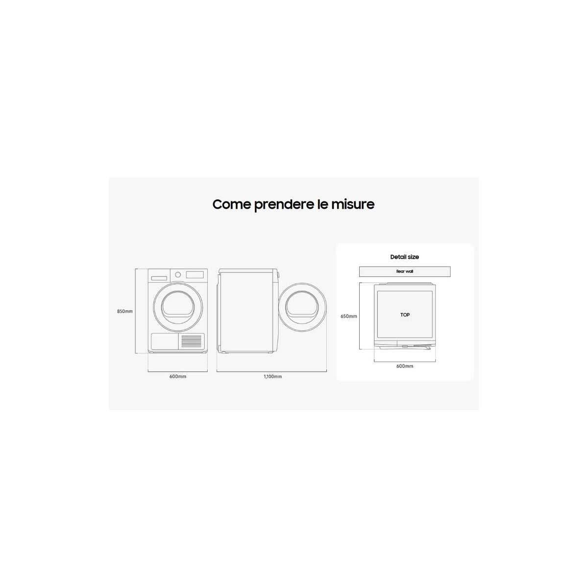 SAMSUNG DV90DG52A0AHET ASCIUGATRICE 9KG WIFI INVERTER CLASSE C