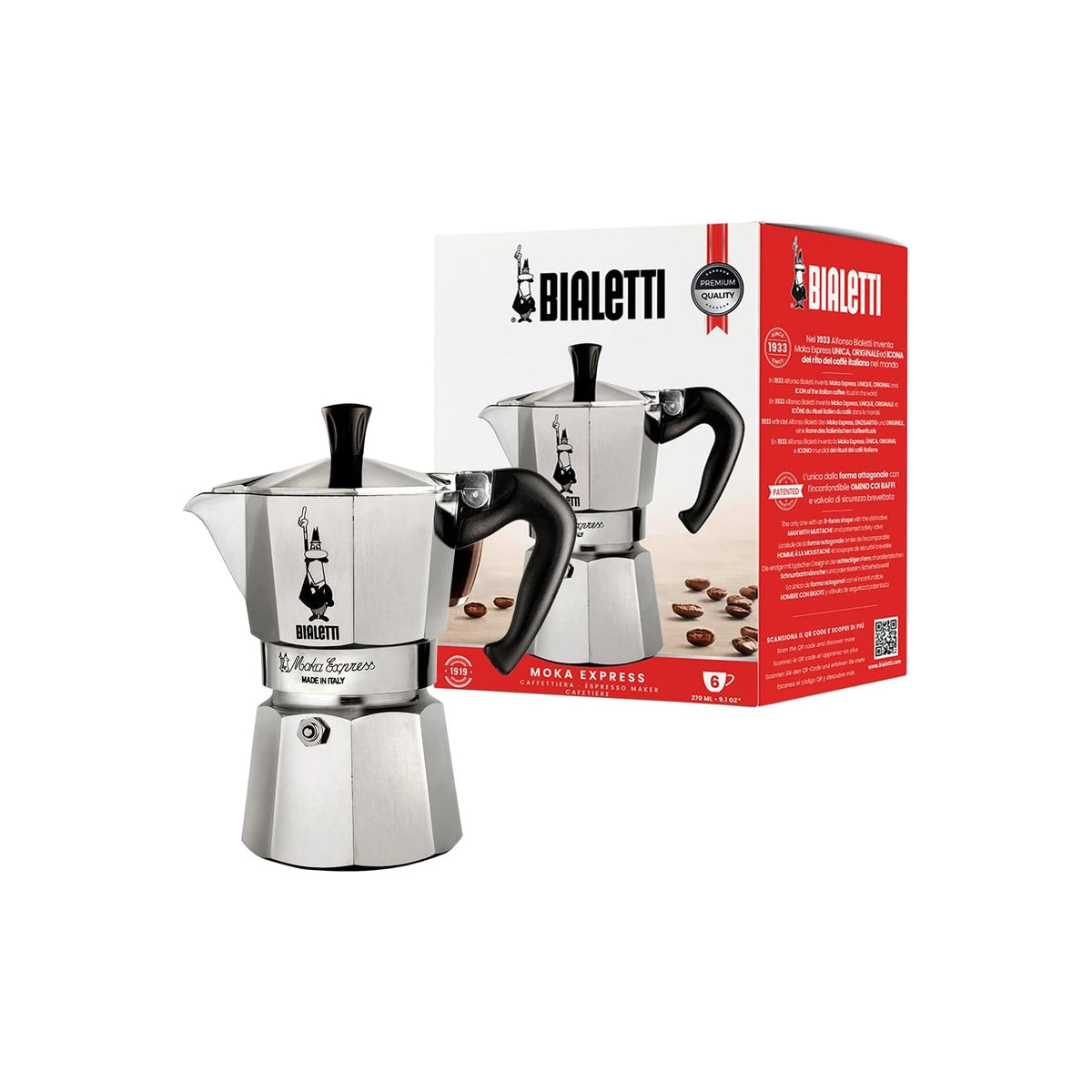 BIALETTI 1163 CAFFETTIERA 6 TAZZE