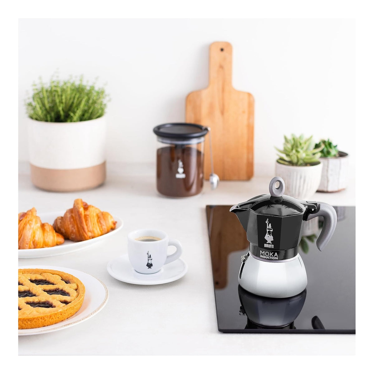 Bialetti 6932 Caffettiera 2 tazze per piano induzione