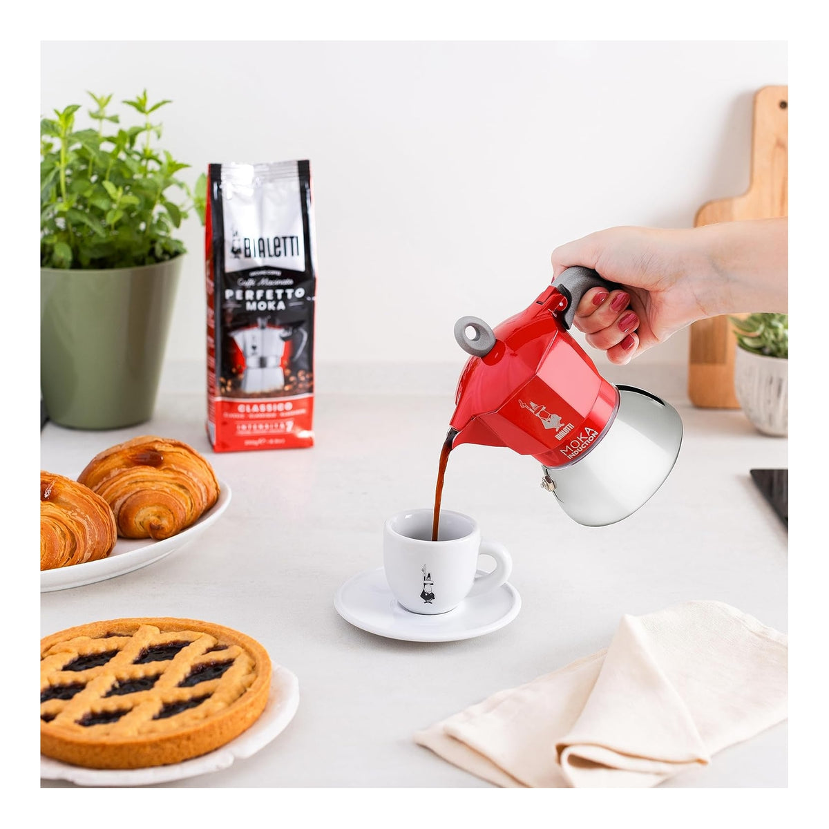 BIALETTI 6942 CAFFETTIERA 2 TAZZE ADATTA PER L'INDUZIONE