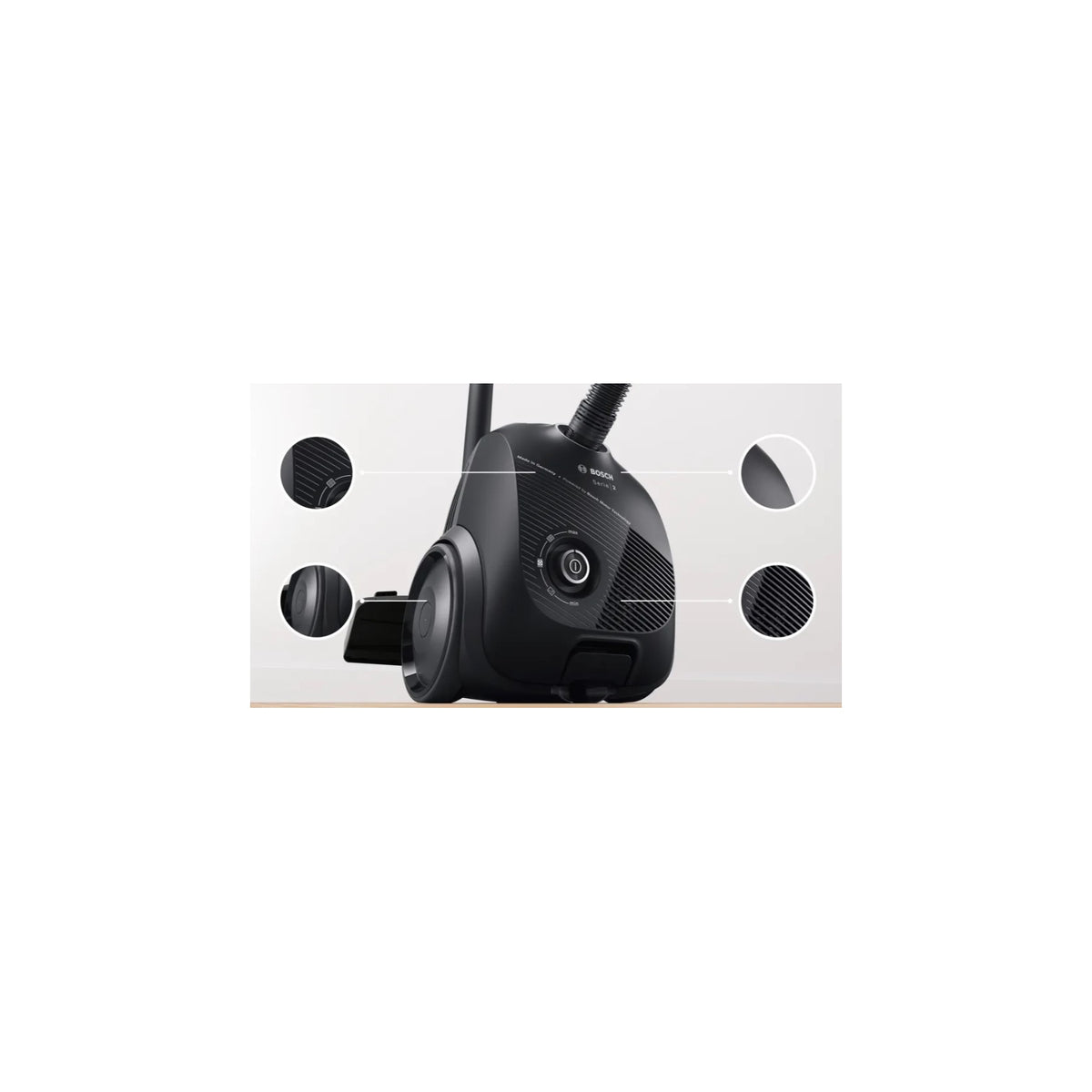 BOSCH BGLS2BA1 ASPIRAPOLVERE A TRAINO CON SACCO 600W COLORE NERO