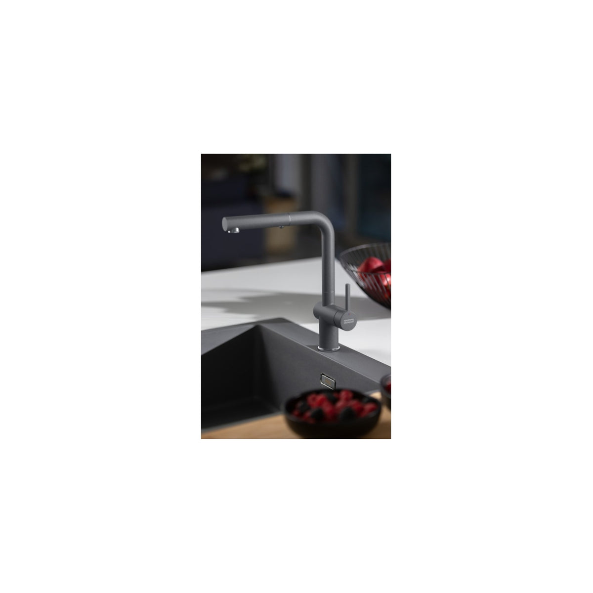 FRANKE 115.0721.464 ACTIVE DOCCIA MISCELATORE CON DOCCETTA ESTRAIBILE COLORE GRIGIO ARDESIA