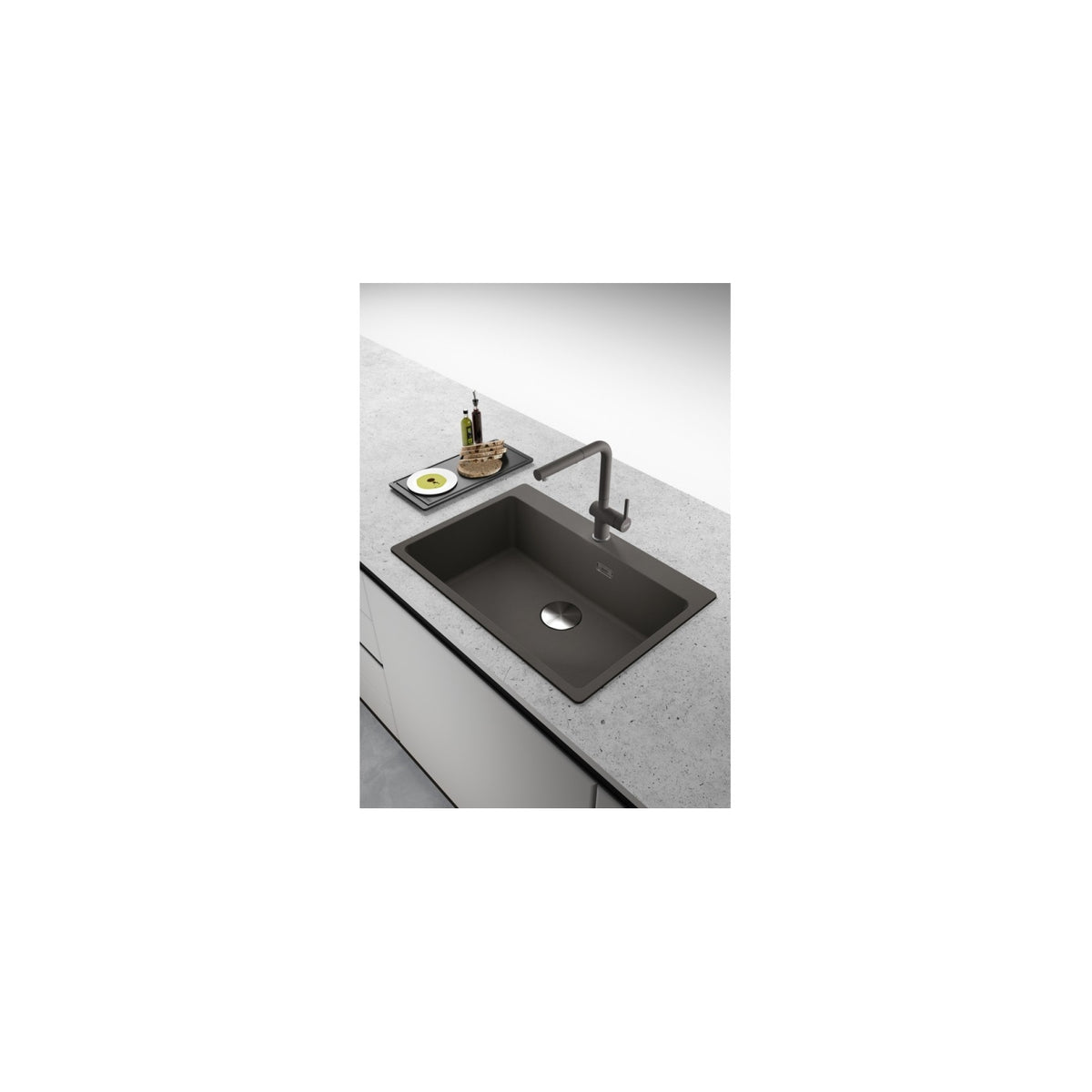 FRANKE 115.0721.464 ACTIVE DOCCIA MISCELATORE CON DOCCETTA ESTRAIBILE COLORE GRIGIO ARDESIA