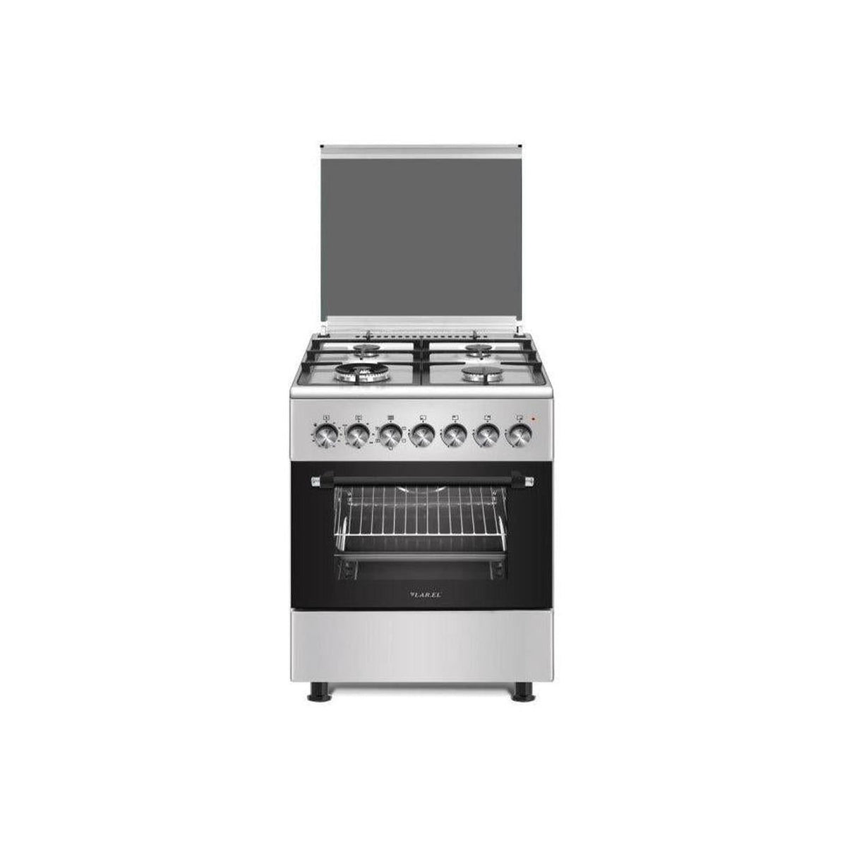 LAREL L60EX CUCINA 60X60 4 FUOCHI A GAS E FORNO ELETTRICO - INOX