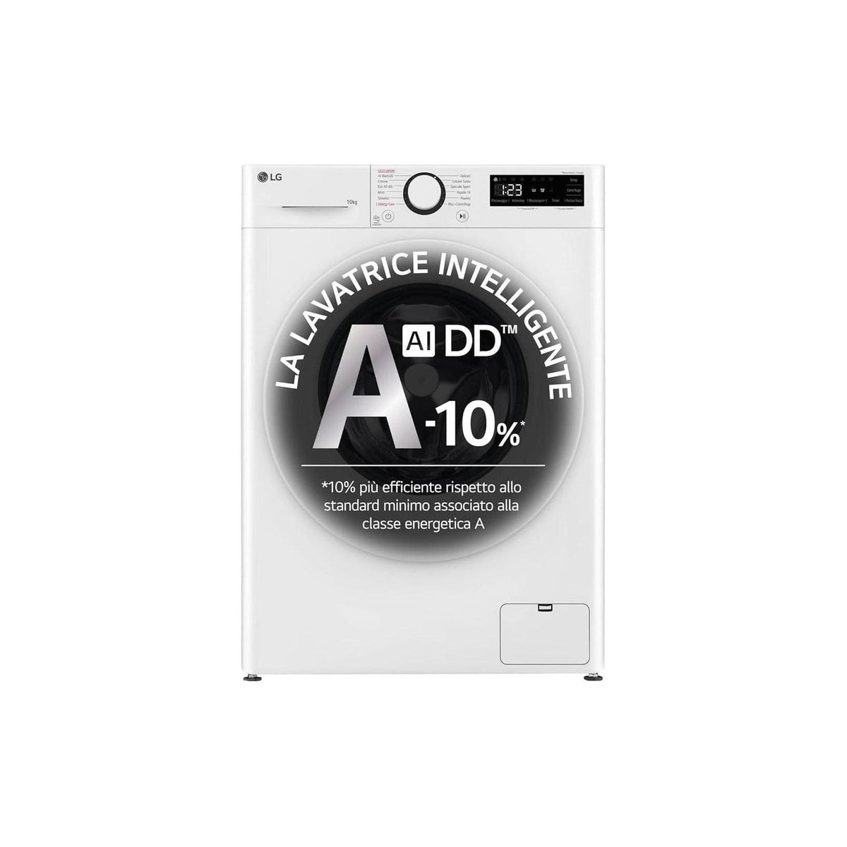 LG F4R3010NSWW LAVATRICE 10KG 1400 GIRI VAPORE AI DD INVERTER CLASSE A