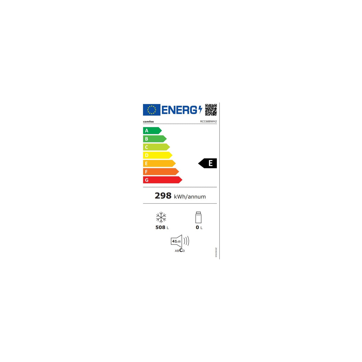 COMFEE RCC688WH2 CONGELATORE A POZZETTO 508LT CLASSE E
