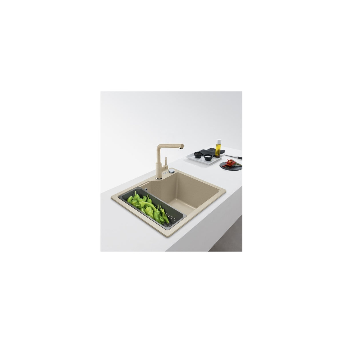 FRANKE URBAN DOCCIA 115.0595.086 MISCELATORE CON DOCCETTA ESTRAIBILE - SAHARA