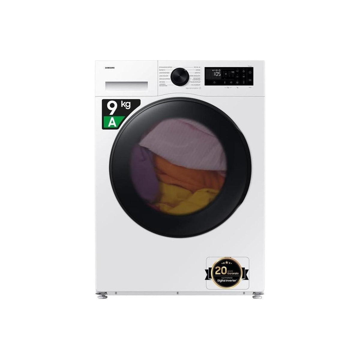 SAMSUNG WD90DG5G34BE/ET LAVASCIUGA SLIM 48CM 9/5KG 1400 GIRI WIFI VAPORE CLASSE A/E