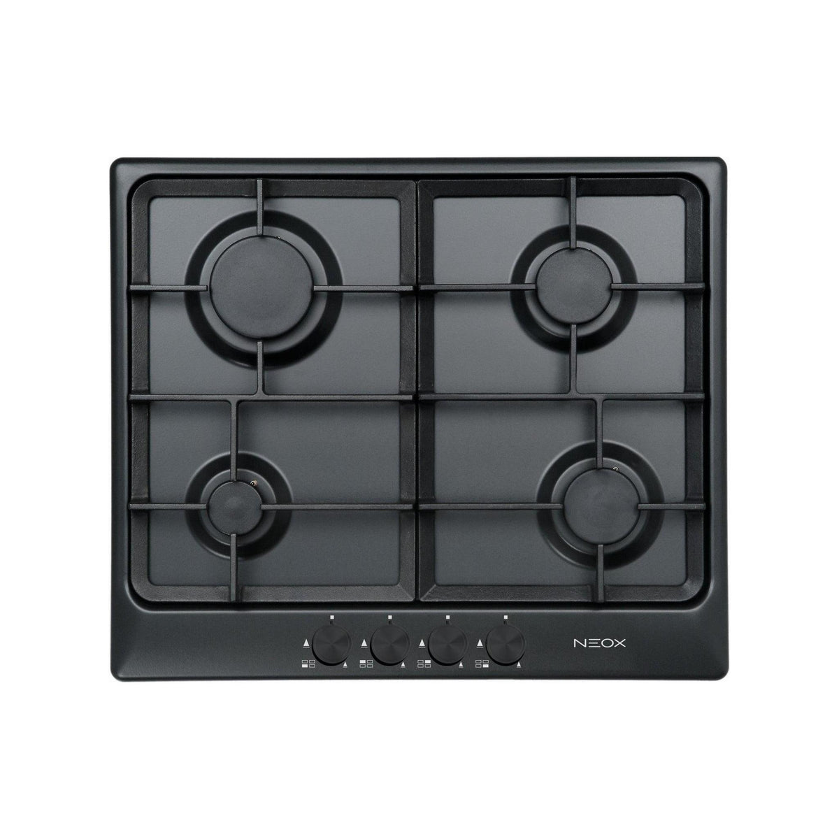NEOX A0604VNGC ECO LINE 60 PIANO COTTURA 60CM 4 FUOCHI A GAS - NERO MATT