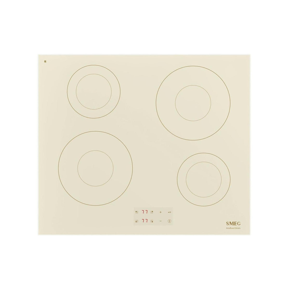 SMEG SI2641DP PIANO COTTURA A INDUZIONE 60CM 4 ZONE COTTURA IN VETROCERAMICA PANNA