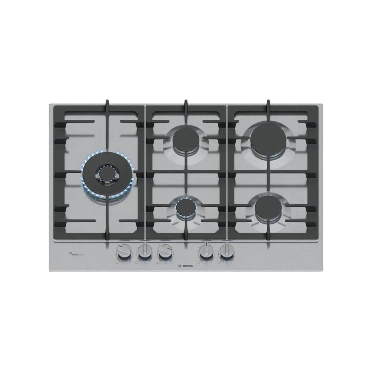 BOSCH PCS7A5I90 PIANO COTTURA DA 75CM 5 FUOCHI A GAS TRIPLA CORONA INOX