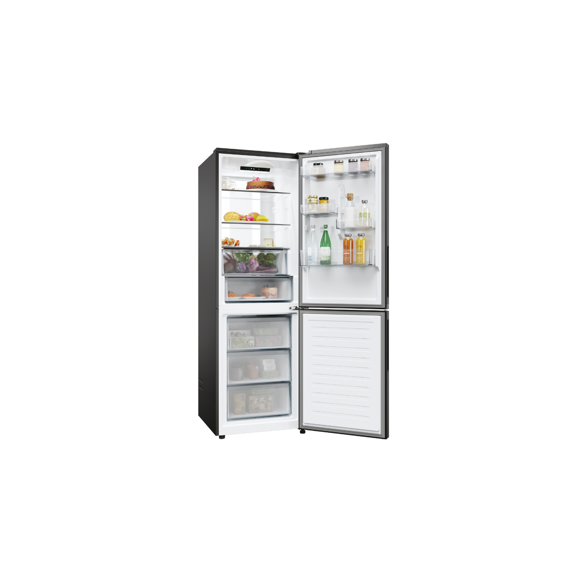 CANDY CNCQ4T618EB FRIGORIFERO COMBINATO 355LT NO FROST CLASSE E NERO