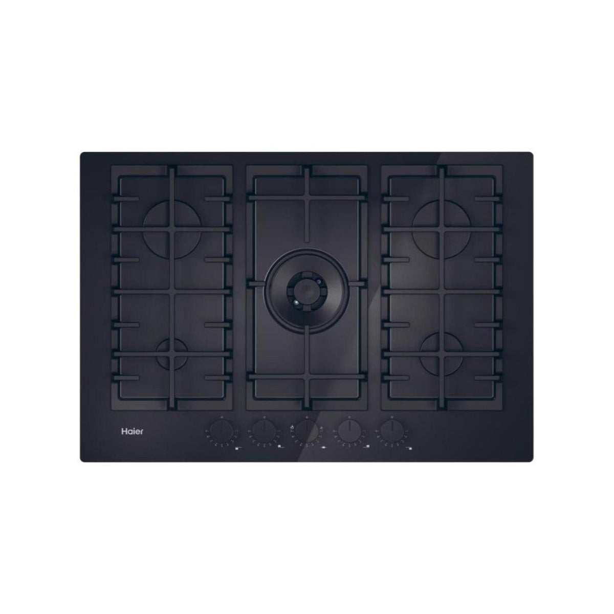 HAIER HAVG75TBPB PIANO COTTURA DA INCASSO 75CM 5 FUOCHI A GAS - NERO