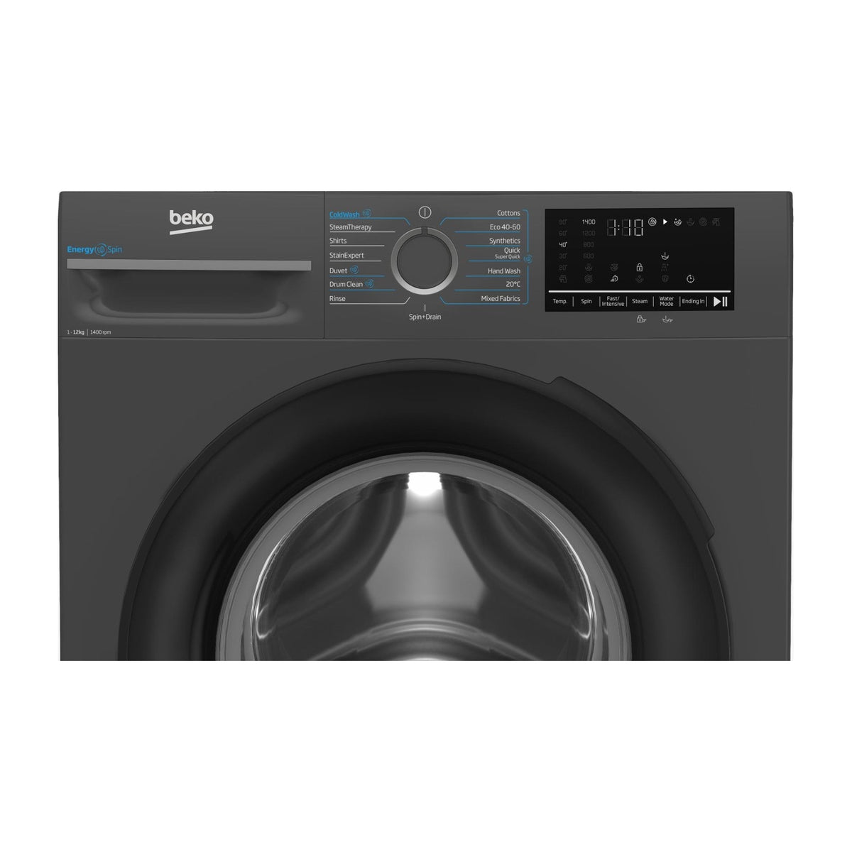 BEKO BMEUWT41241M LAVATRICE 12KG 1400 GIRI CLASSE A - ANTRACITE