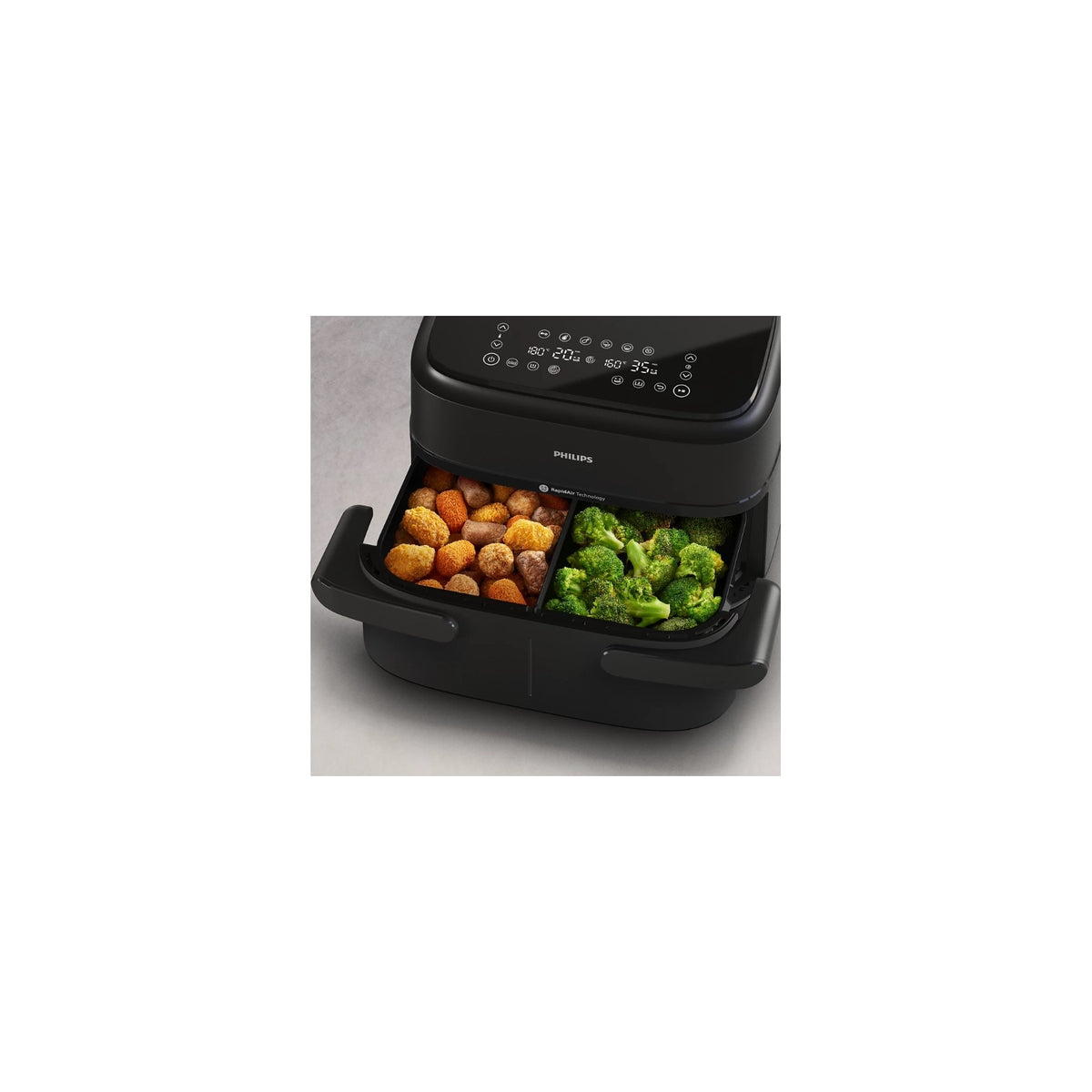 PHILIPS AIRFRYER SERIE 1000 FRIGGITRICE AD ARIA 7 LT 2 CESTELLI - NA150/00