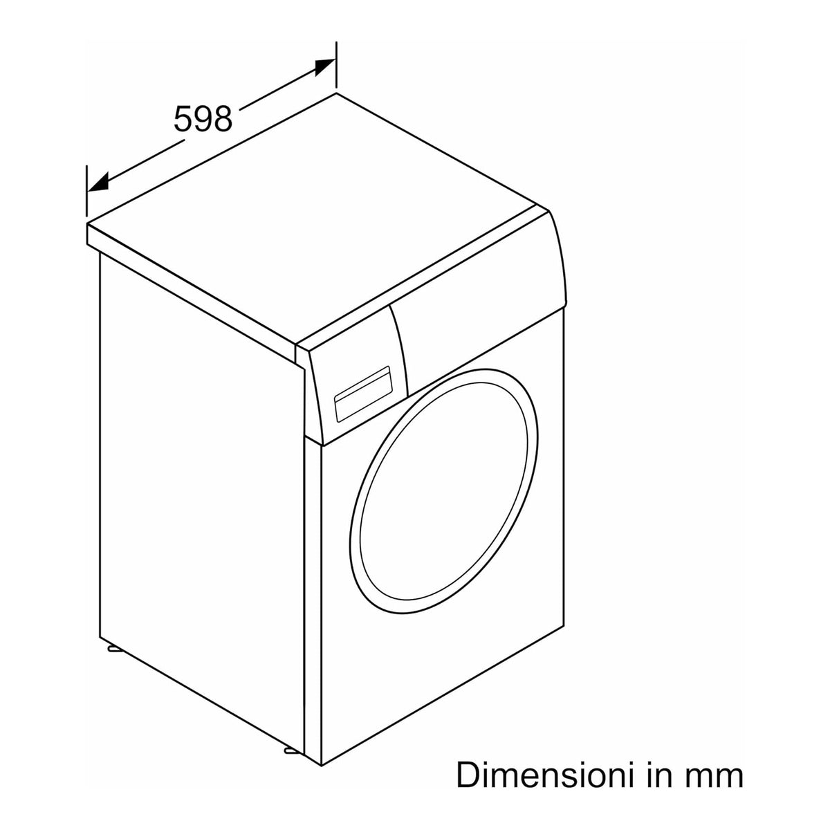 BOSCH WGH24400IT LAVATRICE 9KG 1400 GIRI VAPORE WIFI CLASSE A