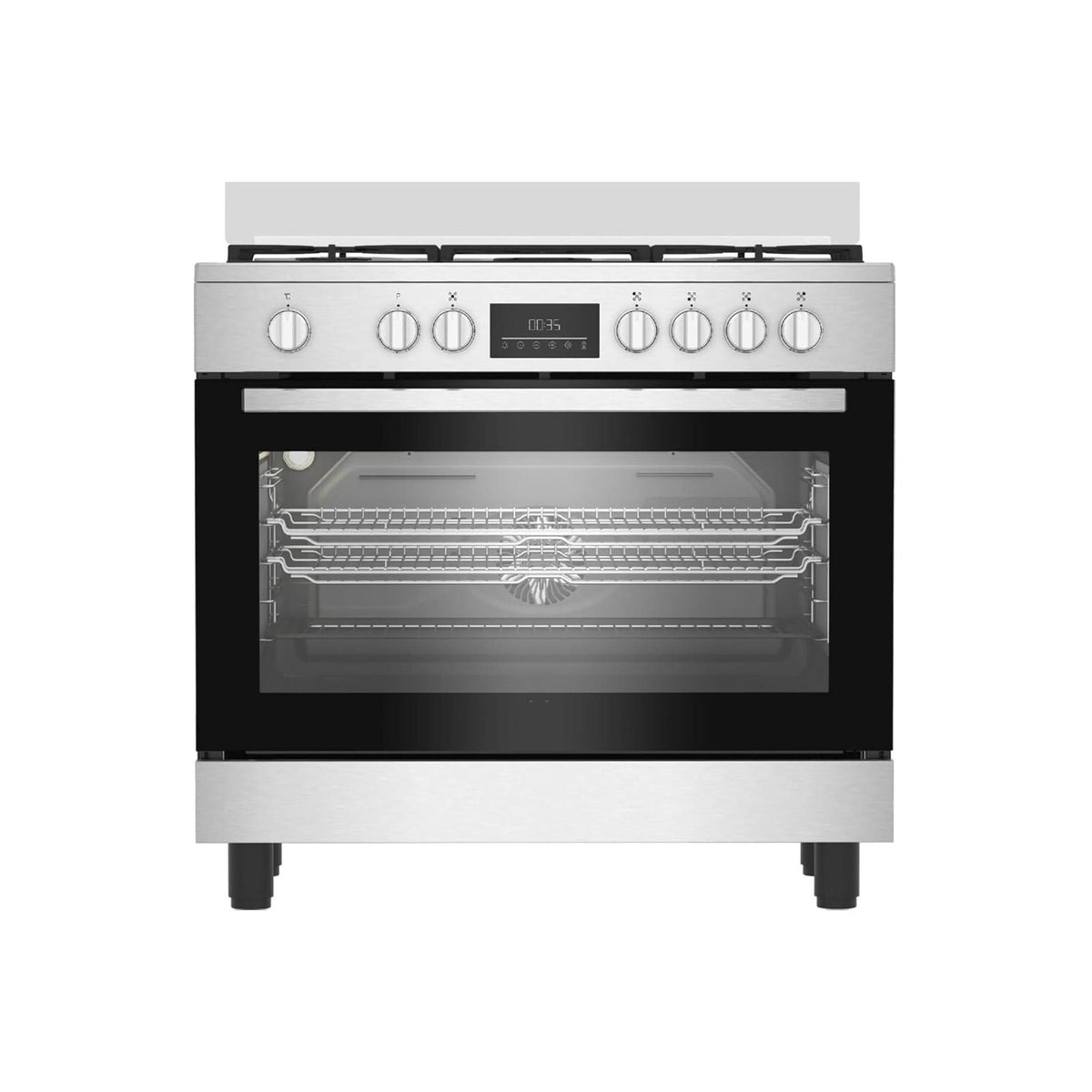BEKO BGM 11226 EX CUCINA 90x60CM 5 FUOCHI A GAS FORNO ELETTRICO INOX CLASSE A+ - BGM11226EX
