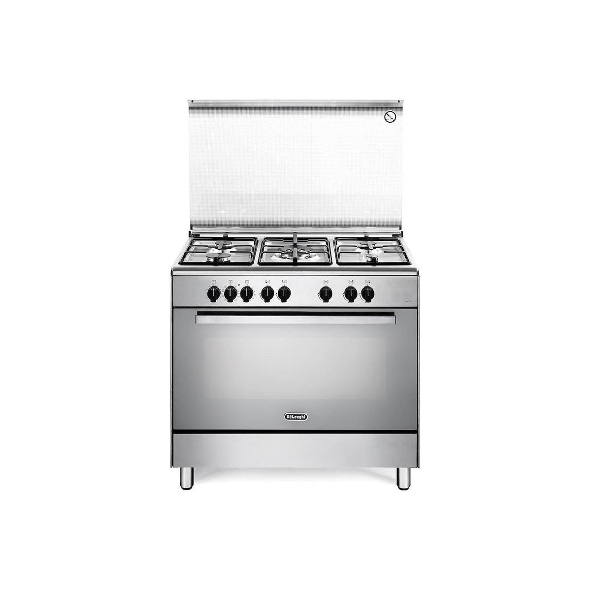 DE LONGHI DEMX 96 SG CUCINA 90X60 5 FUOCHI A GAS FORNO ELETTRICO COLORE INOX - DEMX96SG