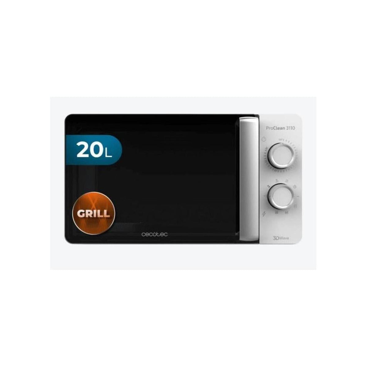CECOTEC PROCLEAN 3110 FORNO MICROONDE 20LT CON GRILL BIANCO - PROCLEAN3110