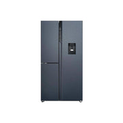 HAIER HSPR79F18EWMB FRIGORIFERO SIDE BY SIDE 3 PORTE 573LT NO FROST DISPENSER CLASSE E NERO SPAZZOLATO