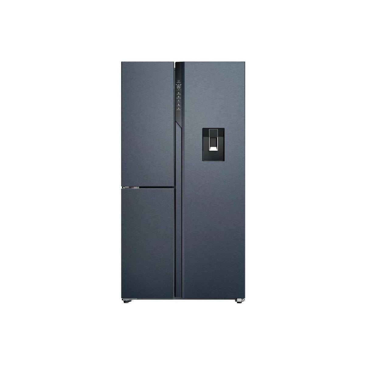 HAIER HSPR79F18EWMB FRIGORIFERO SIDE BY SIDE 3 PORTE 573LT NO FROST DISPENSER CLASSE E NERO SPAZZOLATO