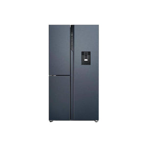 HAIER HSPR79F18EWMB FRIGORIFERO SIDE BY SIDE 3 PORTE 573LT NO FROST DISPENSER CLASSE E NERO SPAZZOLATO