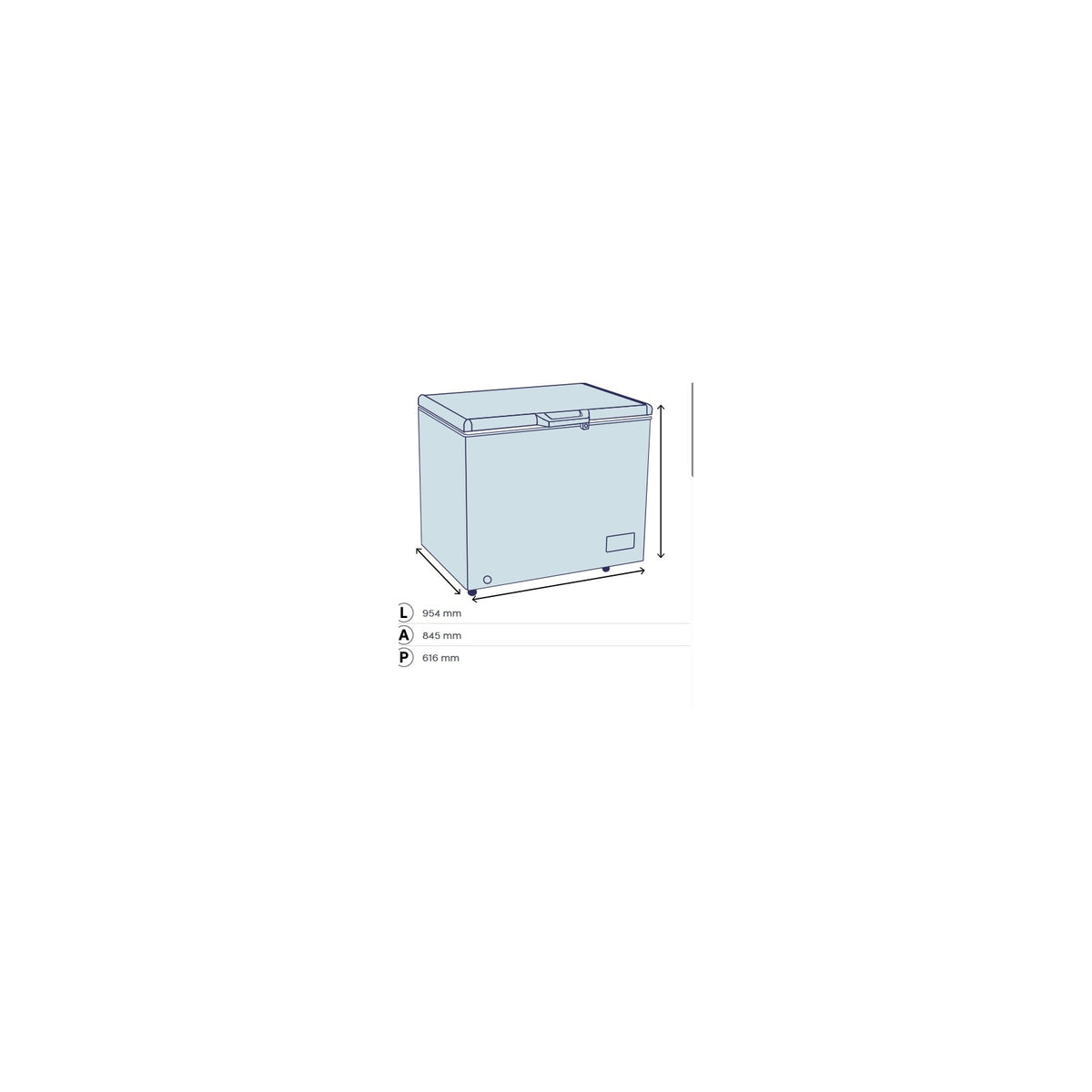 DAYA DCP-251SH4WE0 CONGELATORE ORIZZONTALE 246LT CLASSE E