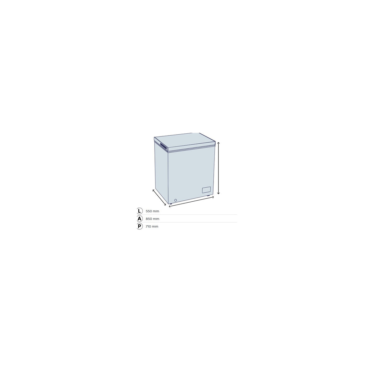 DAYA DCP-145SH4WE0 CONGELATORE ORIZZONTALE 142LT CLASSE E