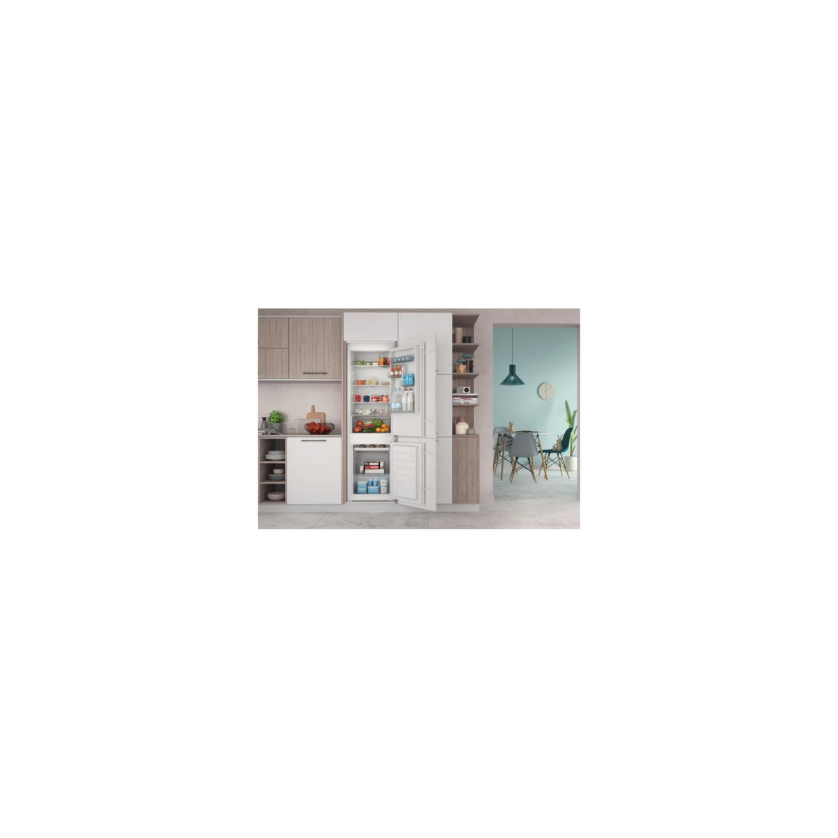 INDESIT INC18D021A1 FFRIGORIFERO COMBINATO DA INCASSO LESS FROST 273LT CLASSE E